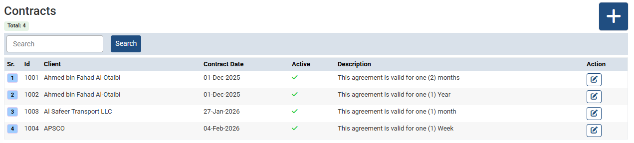 Create a Contract in Futex ERP