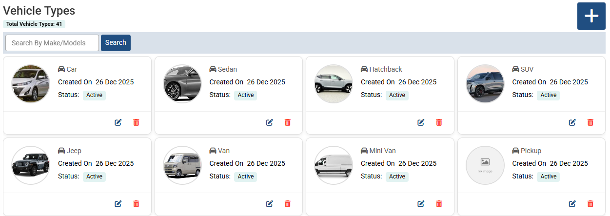 Add Vehicle Type