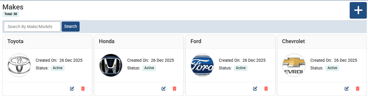 Add Vehicle Make