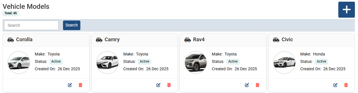 Add Vehicle Model