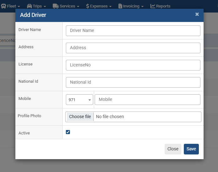 Add a new Driver