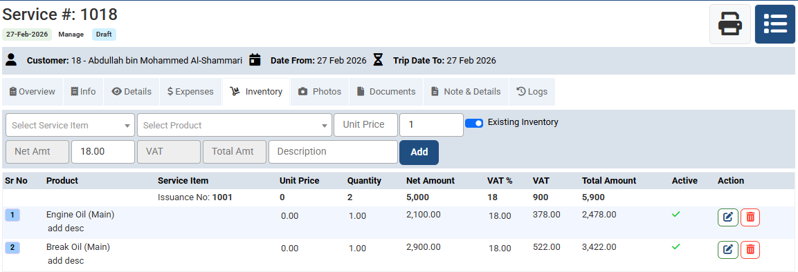 add a services in Futex Logix