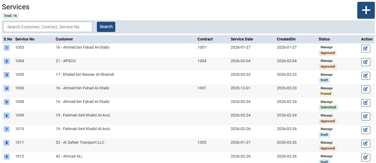 add a services in Futex Logix