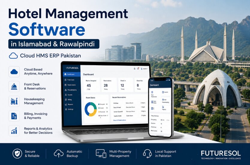 Hotel Management Software in Islamabad & Rawalpindi | Cloud HMS ERP Pakistan