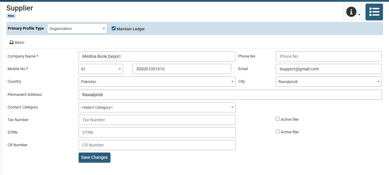 How to Add Supplier