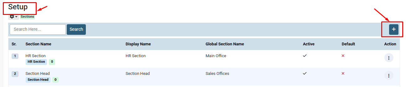 How To Create a New Section in HR