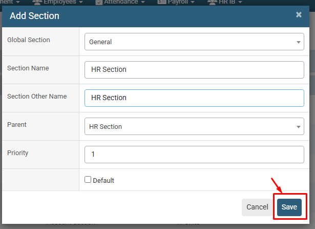 How To Create a New Section in HR