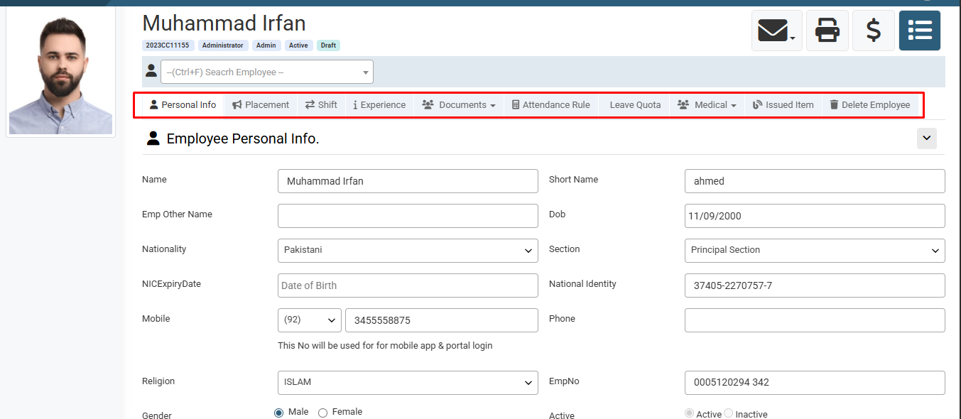 How to Manage Employee Profile