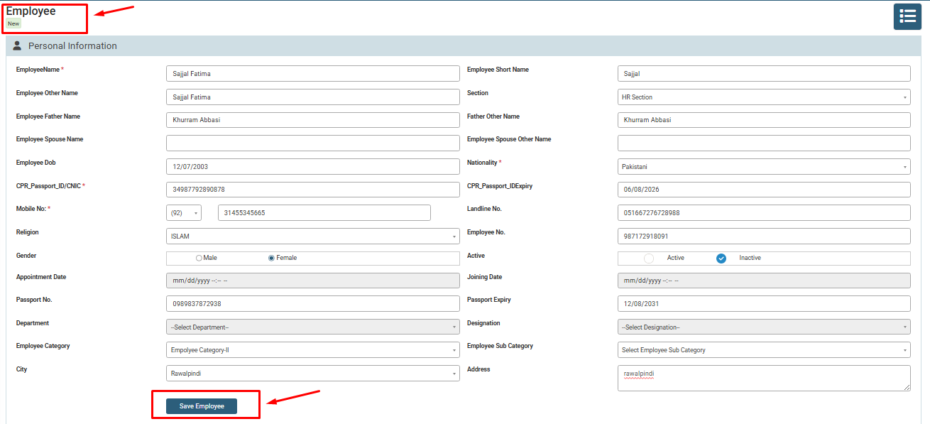 How to Add New Employee