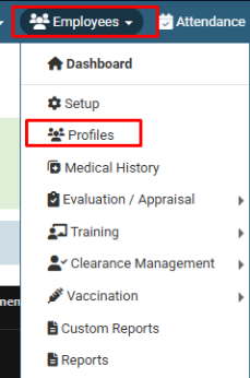 How to update Employee Profile