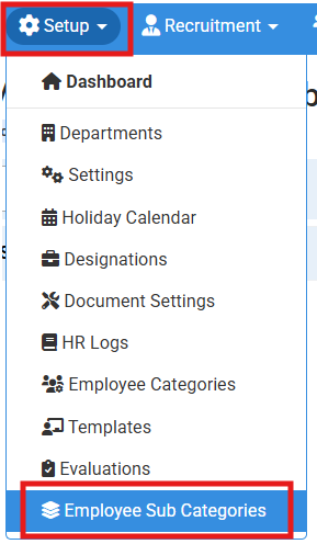 How to Add Employee Sub Categories