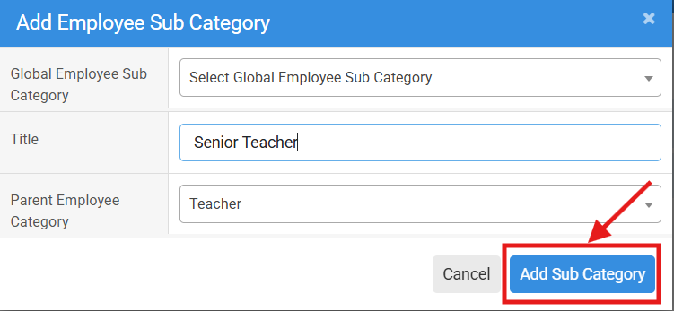How to Add Employee Sub Categories
