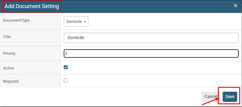 How to Add New HR Document Settings