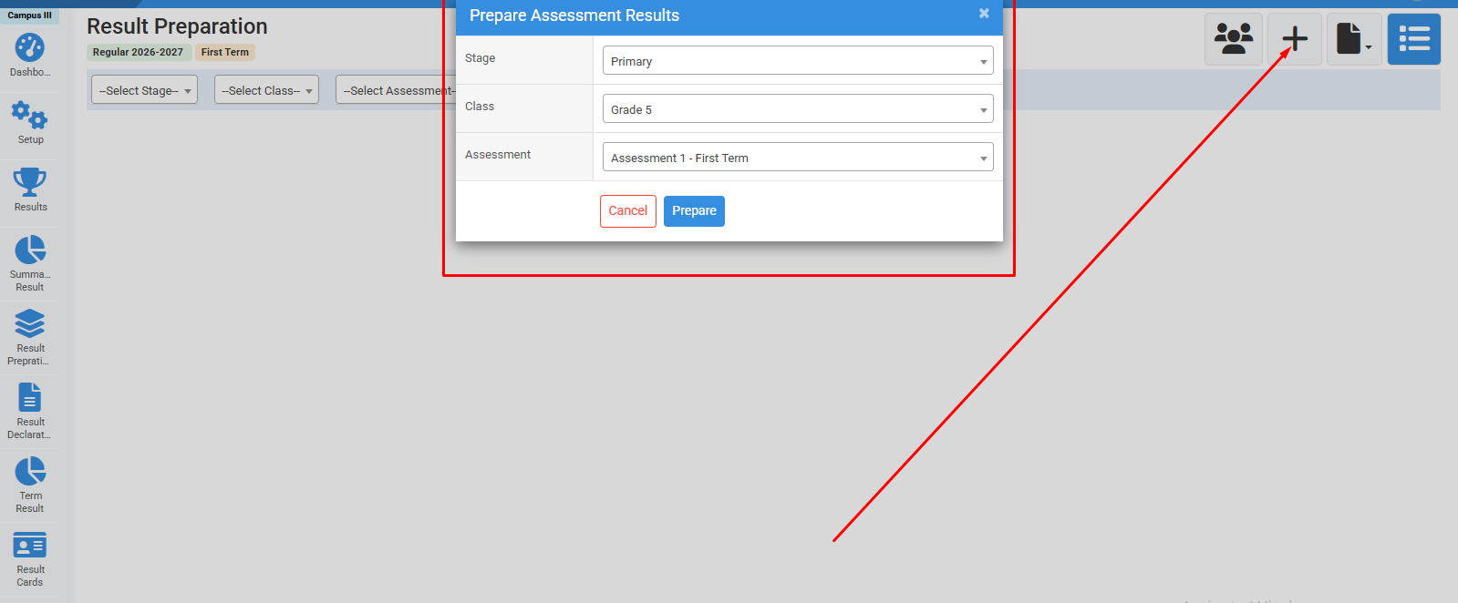 How to Prepare Result in Declaration