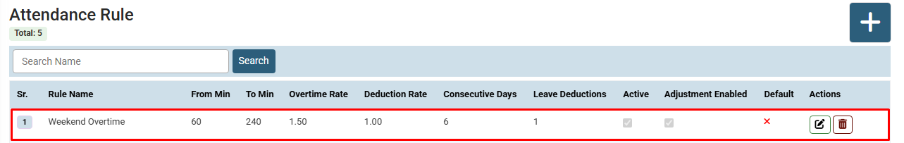 How to Add Attendence Rules