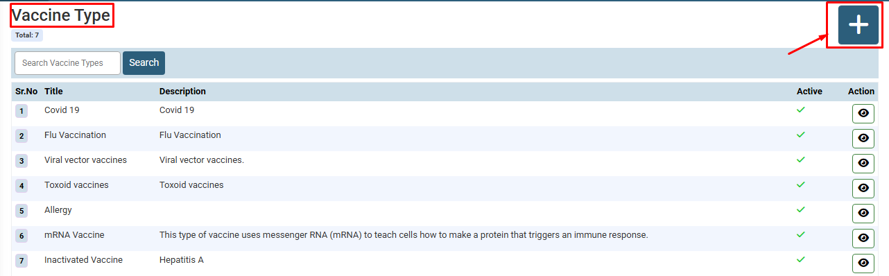 How to Add New Vaccination Entry