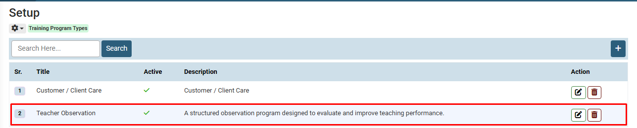How To Update Training Program Type
