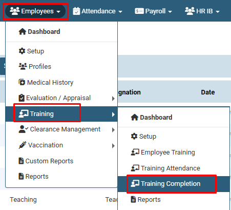 How to Mark Training Completion Status For Employee