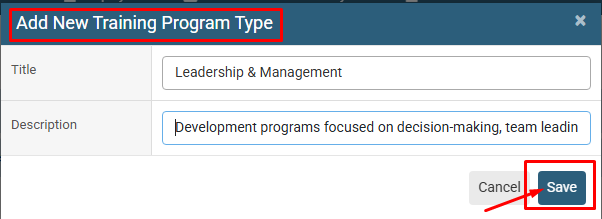 How to Add New Section in Training