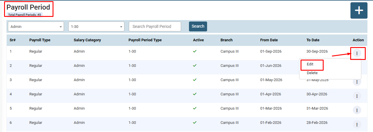 How to Update Payroll Period