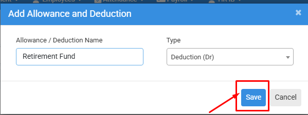 How to Add Allowance and Deduction
