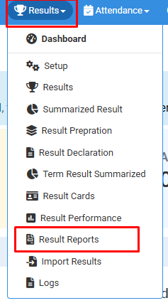 How to View Result Reports