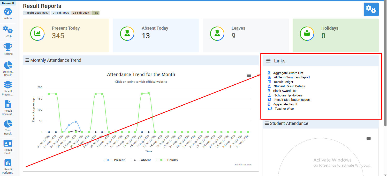 How to View Result Reports