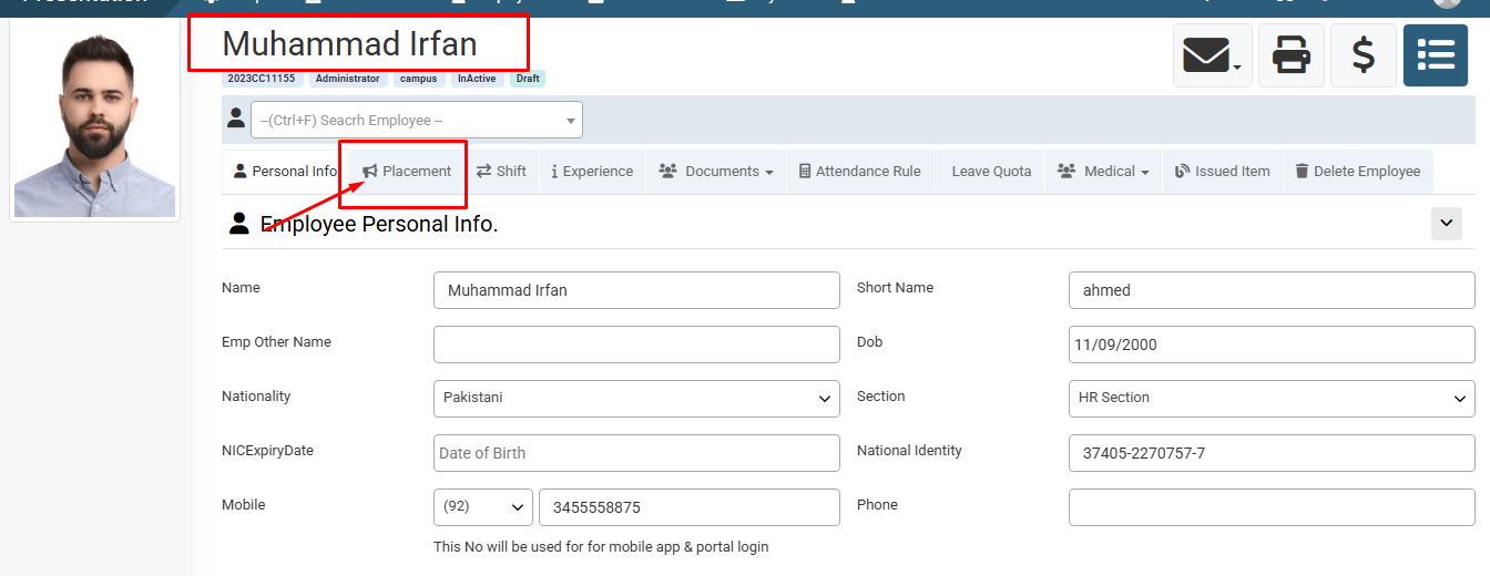 How to Reactivate an Employee Profile
