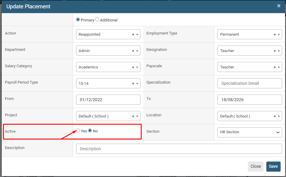 How to Reactivate an Employee Profile