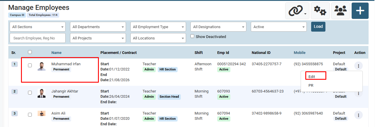 How to Add Employee Family Information