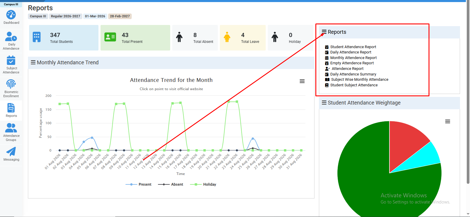 How to View Attendance Reports